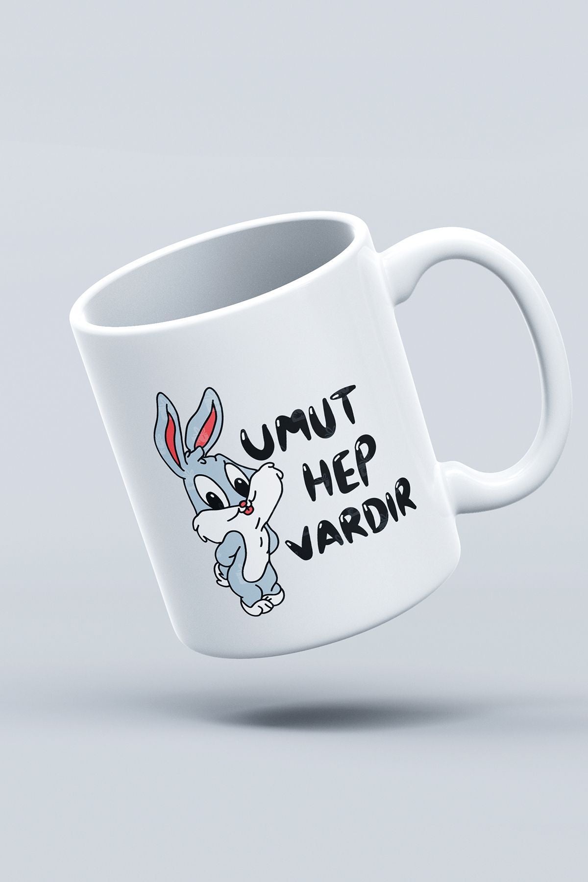 "umut Hep Vardır" Baskılı Kupa Bardak - Sevgililer Günü Hediye