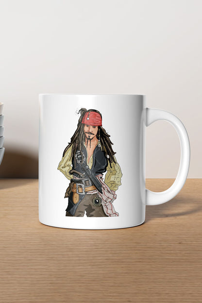 "jack Sparrow" Karayip Korsanları Baskılı Kupa Bardak - Sevgililer Günü Hediye
