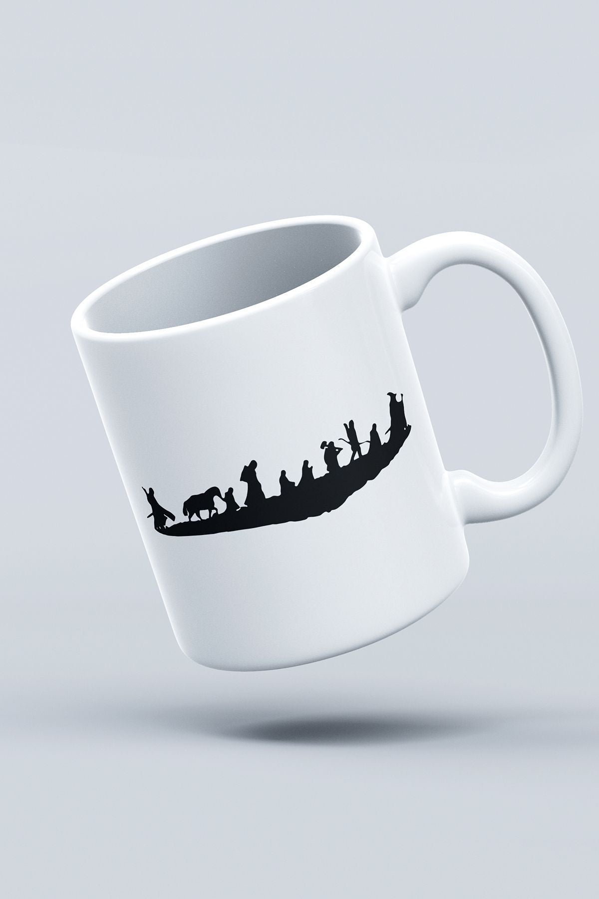 Lord Of The Rings Silüetler Baskılı Hediyelik Kupa Bardak