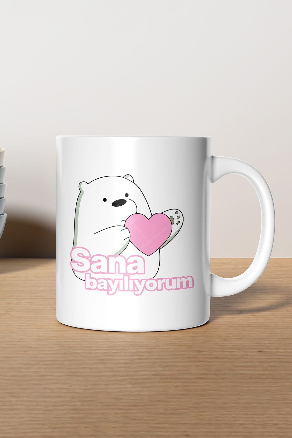 "Sana Bayılıyorum" Baskılı Kupa Bardak