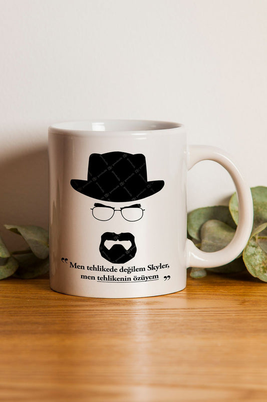 "men Tehlikede Değilem Skyler" Breaking Bad Baskılı Kupa Bardak - Sevgililer Günü Hediye