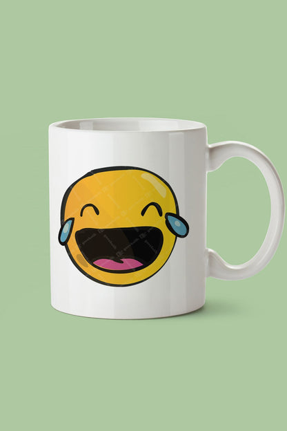 "Smiley Face" Emoji Baskılı Hediyelik Kupa Bardak