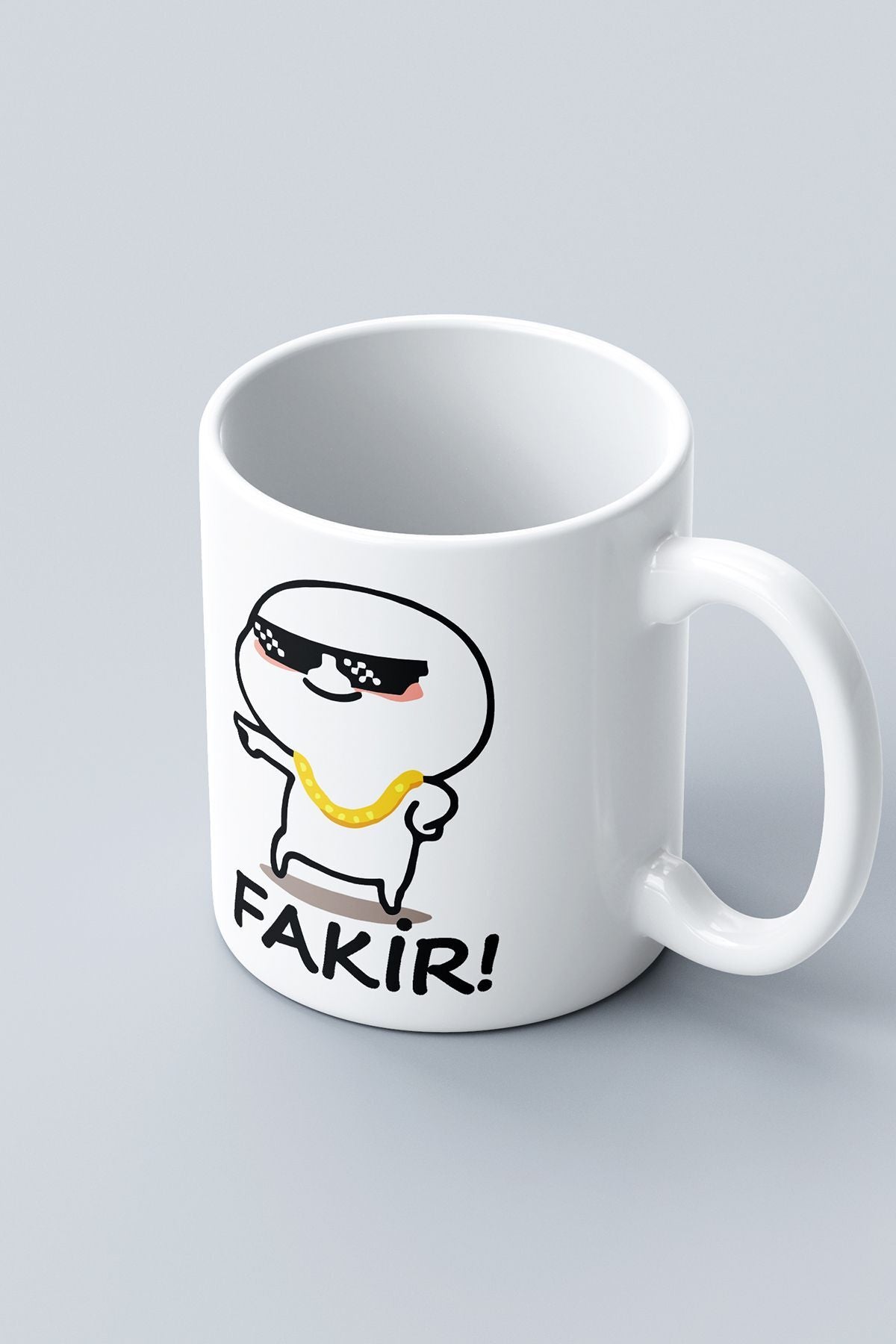 "Fakir" Çizgi Karakter Baskılı Hediyelik Kupa Bardak