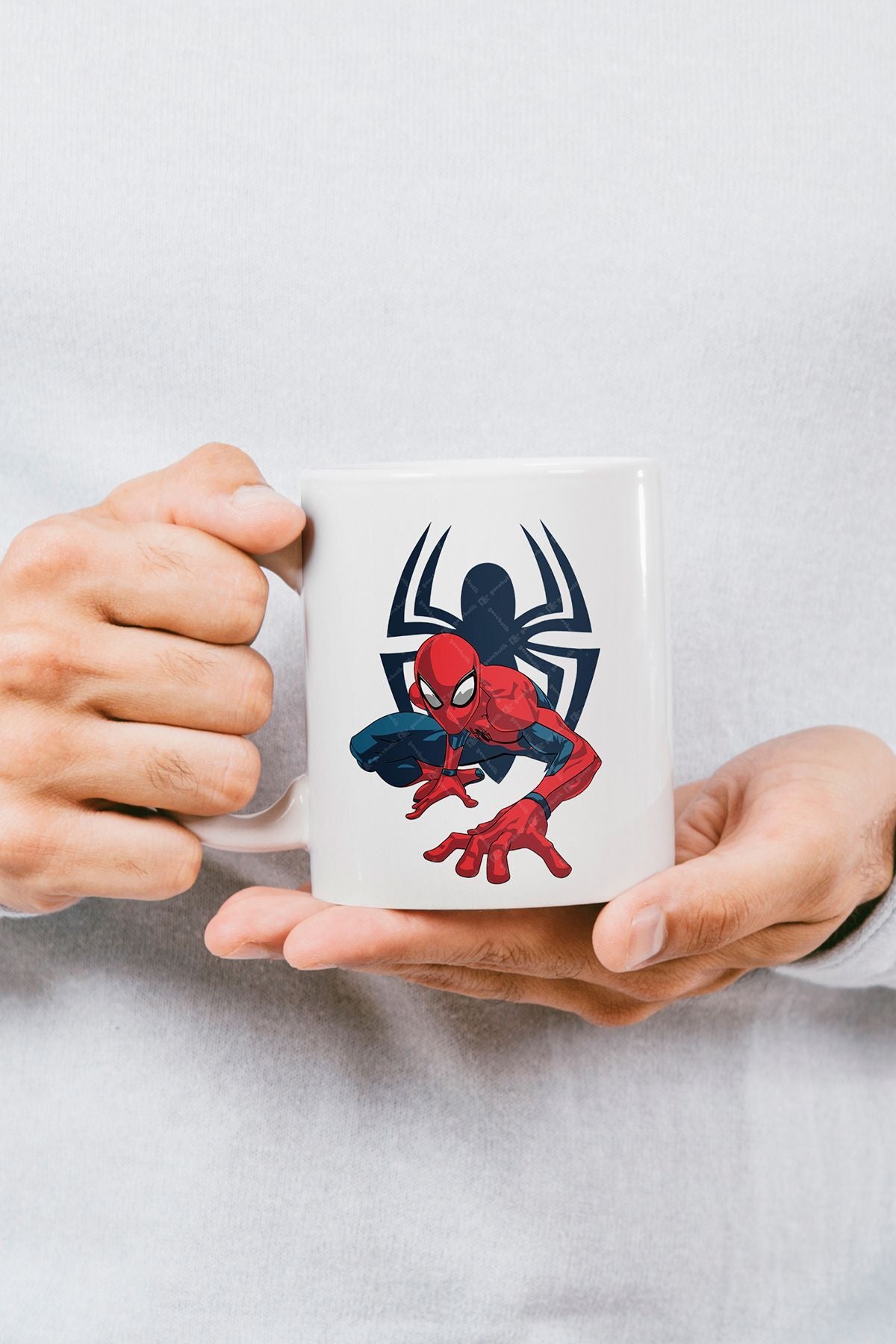 "spiderman" Baskılı Kupa Bardak - Sevgililer Günü Hediye