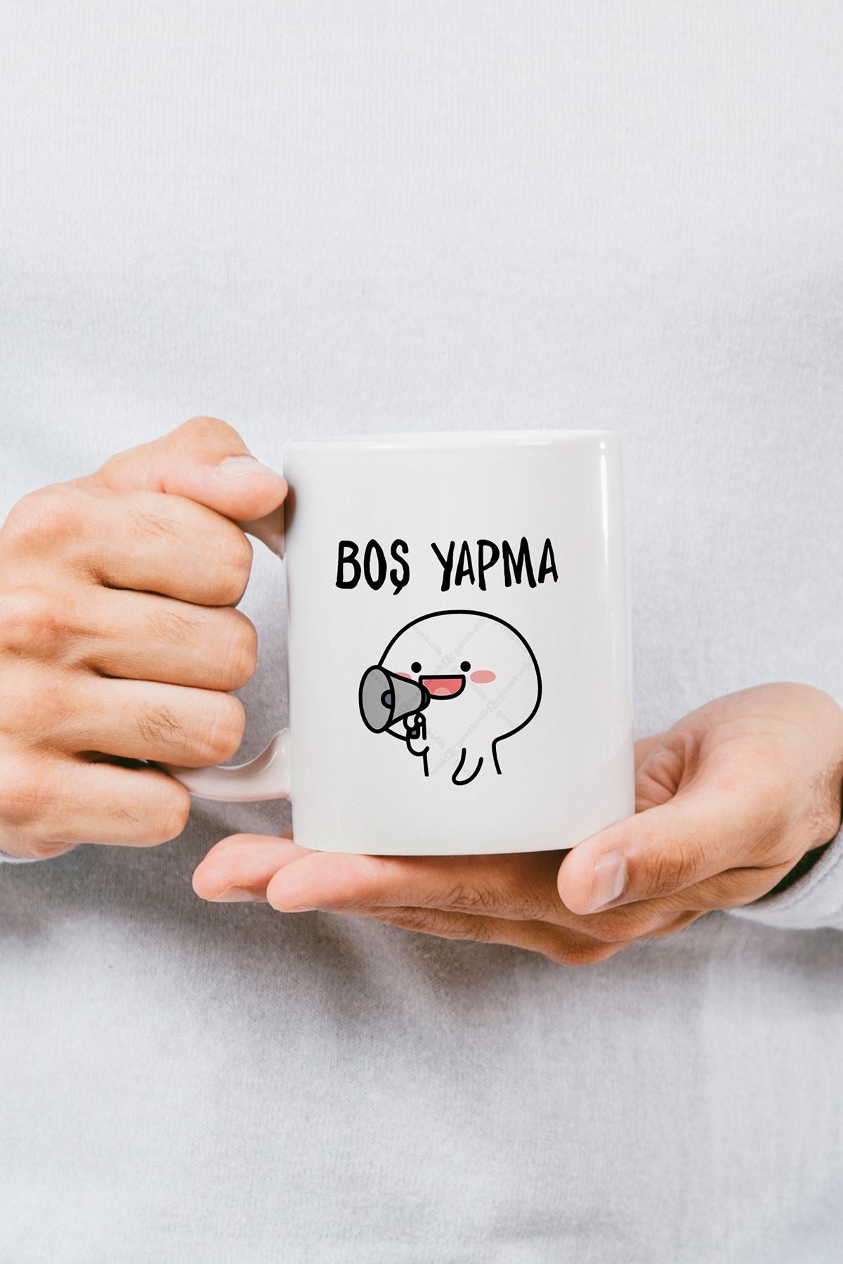 "boş Yapma" Baskılı Kupa Bardak - Sevgililer Günü Hediye