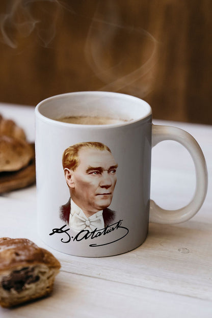 Öğretmenler Günü Hediyesi Atatürk Baskılı Kupa Bardak