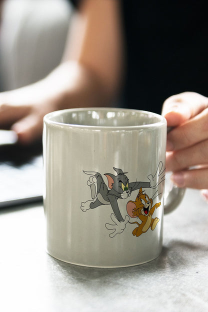 "tom Ve Jerry" Baskılı Kupa Bardak - Sevgililer Günü Hediye