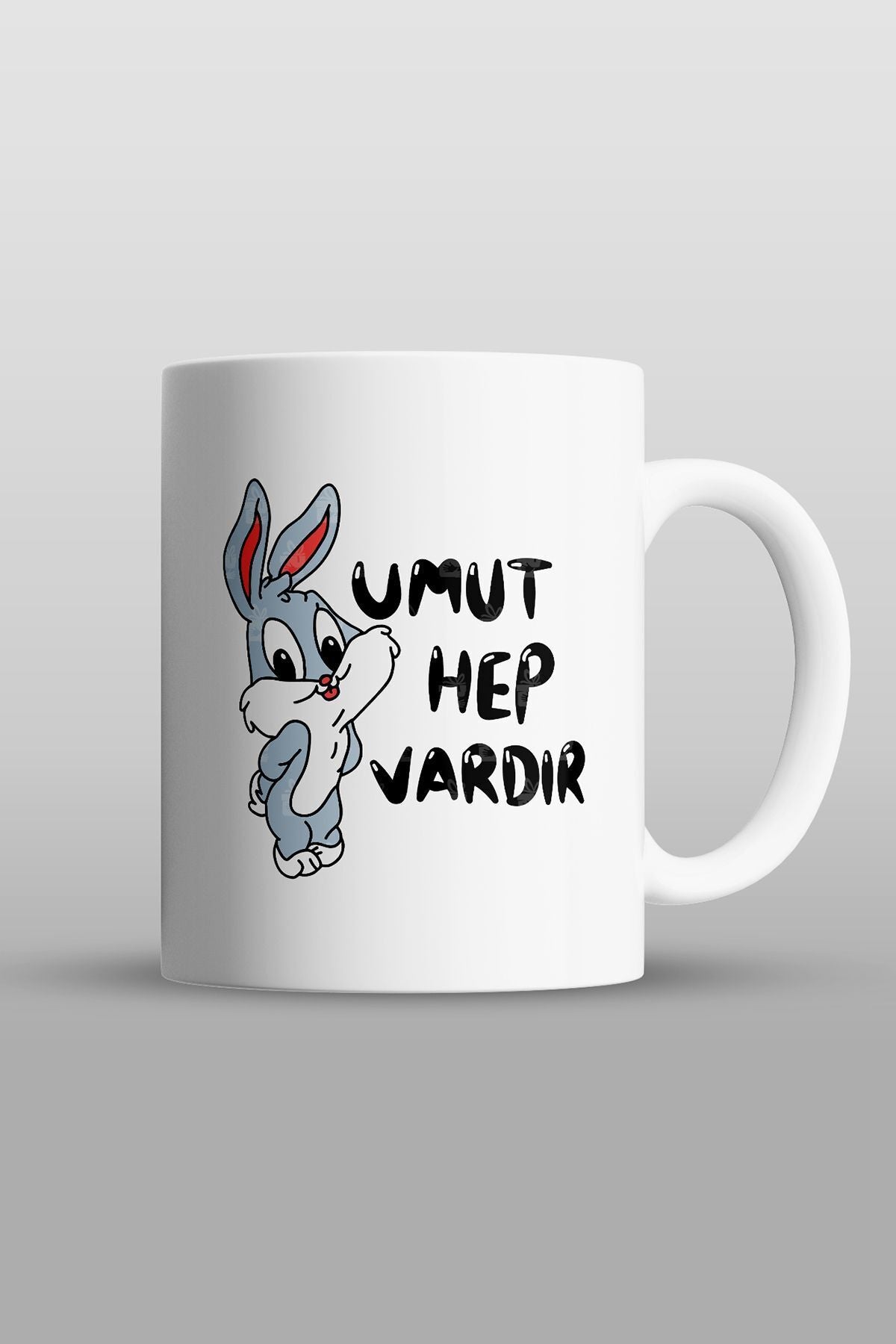 "umut Hep Vardır" Baskılı Kupa Bardak - Sevgililer Günü Hediye