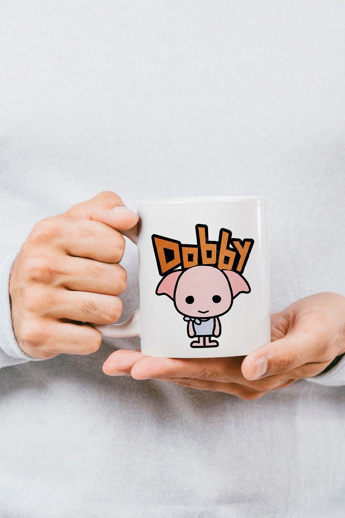 Öğretmenler Günü Hediyesi Dobby Baskılı Kupa Bardak - Harry Potter