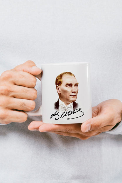 Öğretmenler Günü Hediyesi Atatürk Baskılı Kupa Bardak