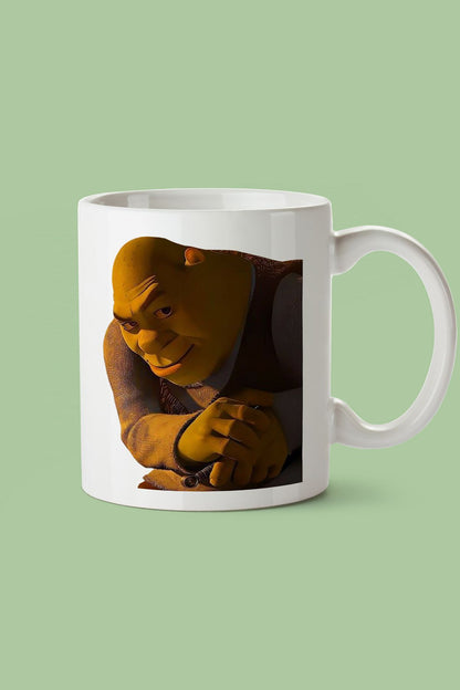 "Shrek rizz" Çizgi Karakter Baskılı Hediyelik Kupa Bardak