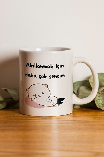 "akıllanmak Için Daha Çok Gencim" Baskılı Kupa Bardak - Sevgililer Günü Hediye