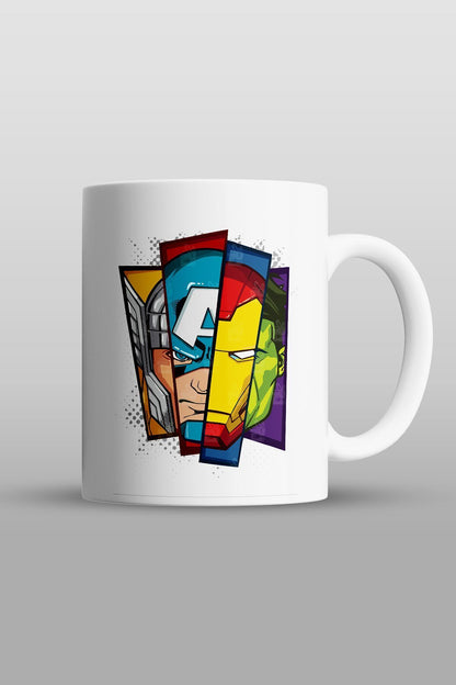 "hulk Thor Ironman Ve Kaptan Amerika - Marvel" Baskılı Kupa Bardak - Sevgililer Günü Hediye