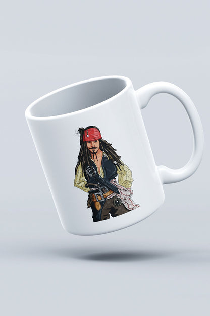 "jack Sparrow" Karayip Korsanları Baskılı Kupa Bardak - Sevgililer Günü Hediye