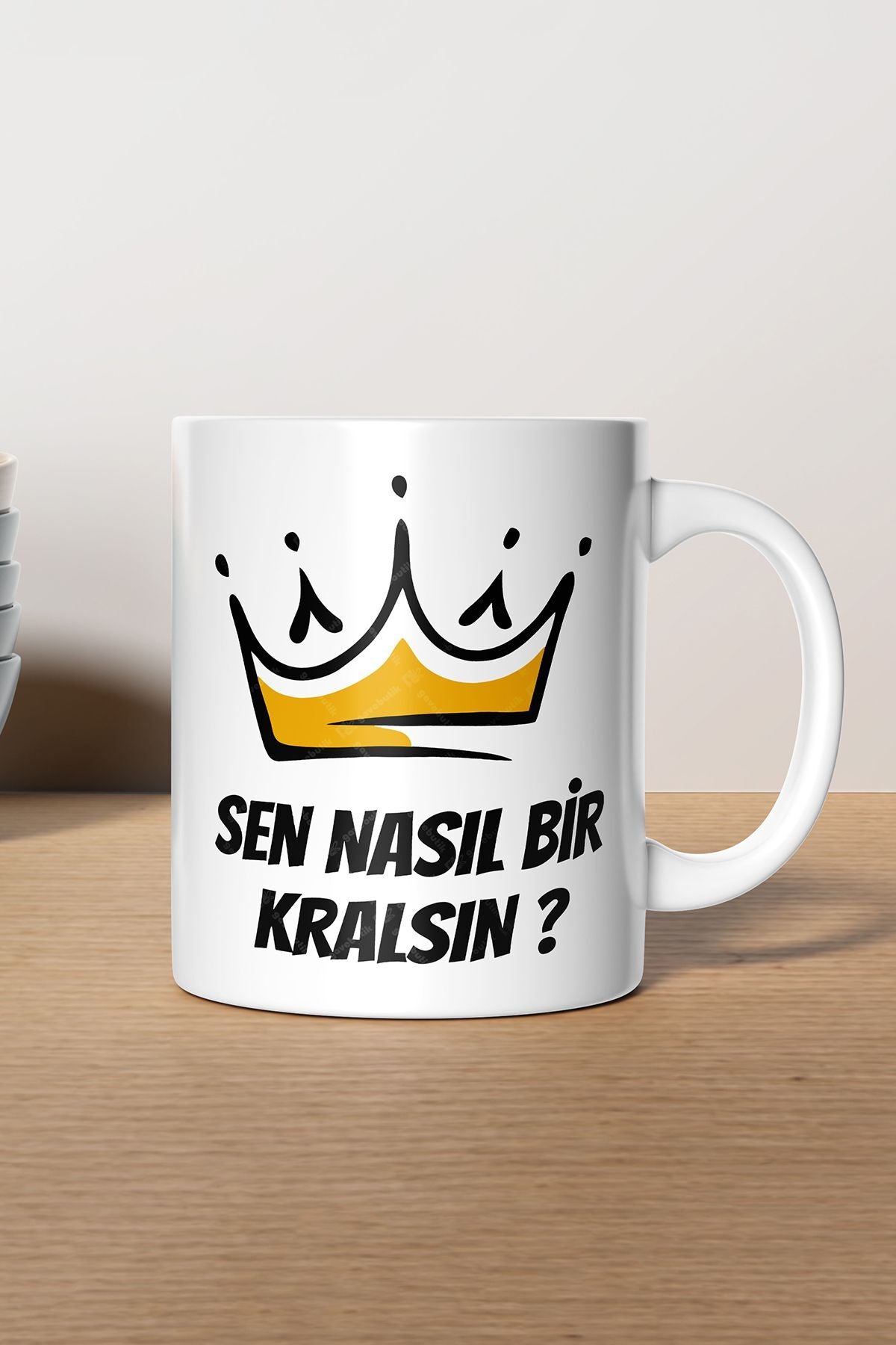 "sen Nasıl Bi Kralsın" Baskılı Kupa Bardak - Sevgililer Günü Hediye