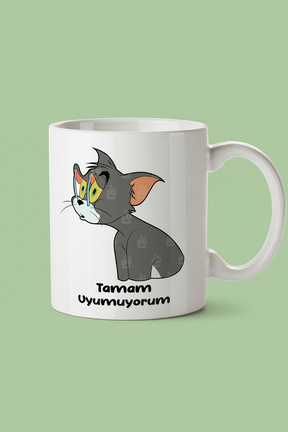 "tamam Uyumuyorum" Baskılı Kupa Bardak - Sevgililer Günü Hediye