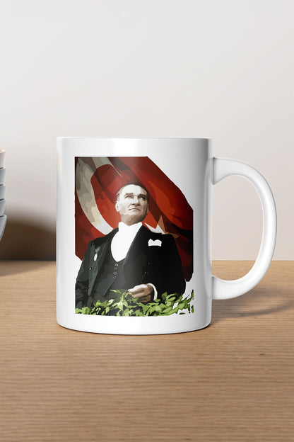 "Atatürk" Baskılı Hediyelik Kupa Bardak I