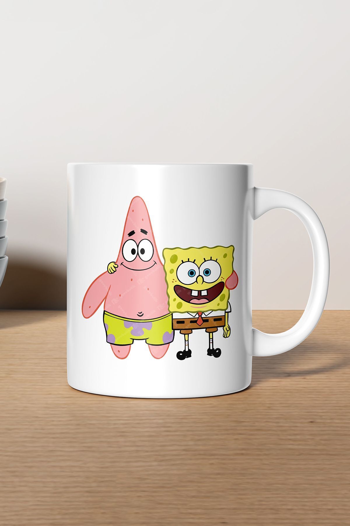 "Sünger Bob" Baskılı Hediyelik Kupa Bardak