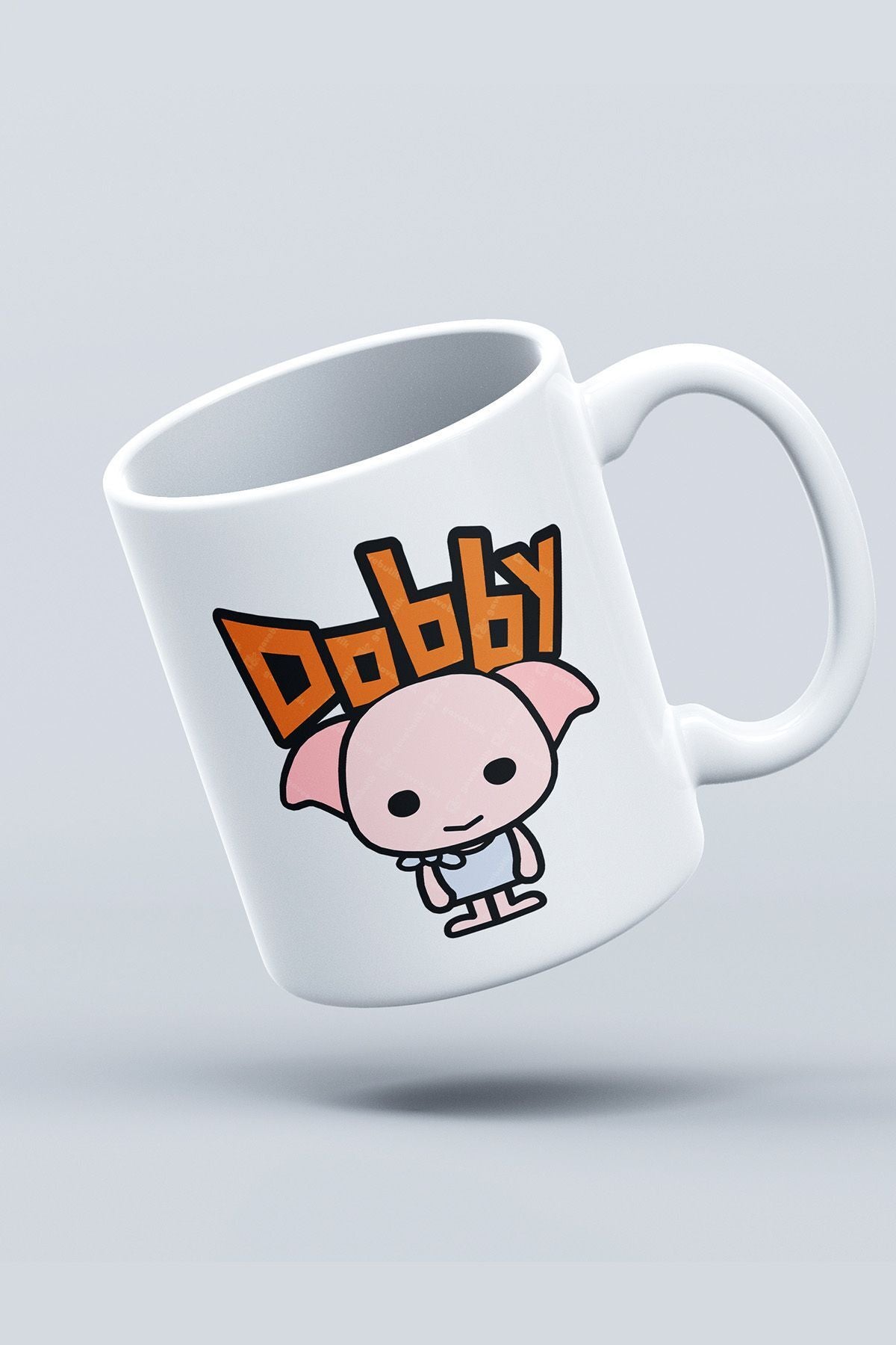 Öğretmenler Günü Hediyesi Dobby Baskılı Kupa Bardak - Harry Potter