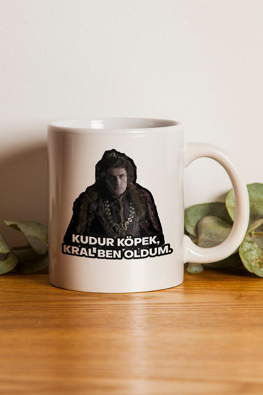 "Kudur Köpek Kral Ben Oldum." Prens Repliği Baskılı Kupa Bardak