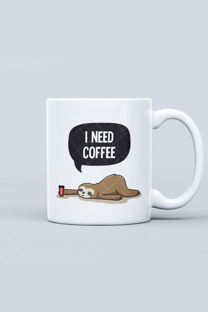 "ı Need Coffee" Baskılı Kupa Bardak - Sevgililer Günü Hediye