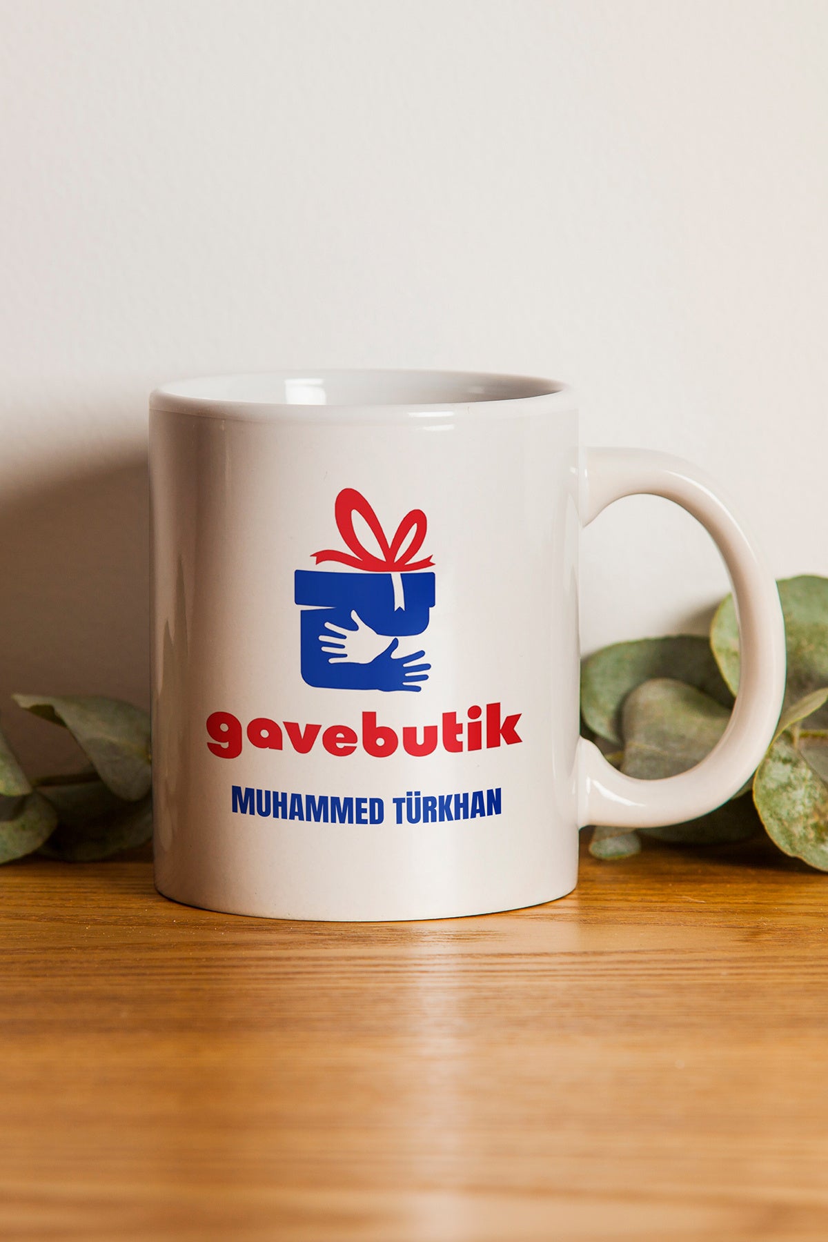 Kişiye Özel Marka İsmi ve Logosu Baskılı Hediyelik Seramik Kupa Bardak Makinede Yıkanabilir