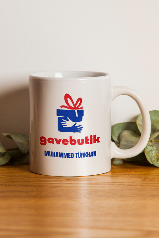 Kişiye Özel Marka İsmi ve Logosu Baskılı Hediyelik Seramik Kupa Bardak Makinede Yıkanabilir