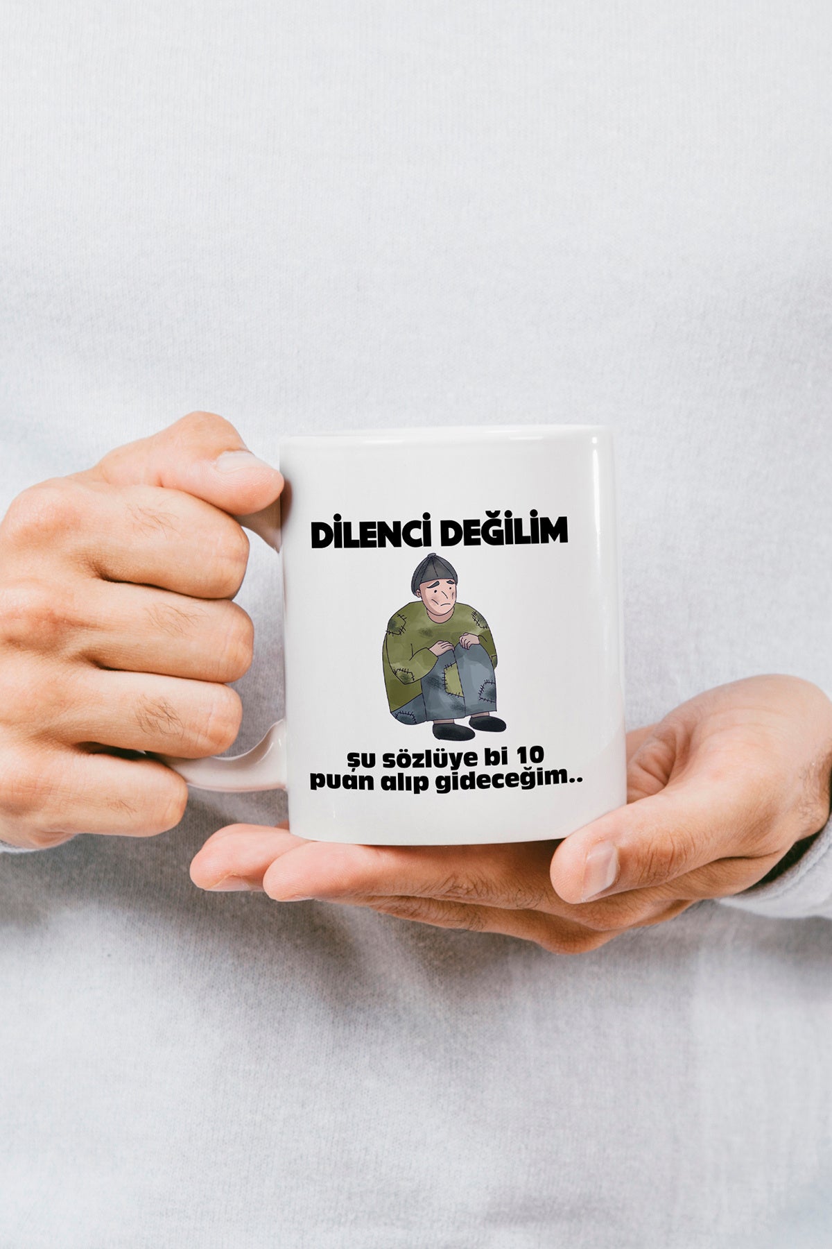 "dilenci Değilim" Baskılı Öğretmenler Gününe Özel Hediyelik Kupa Bardak