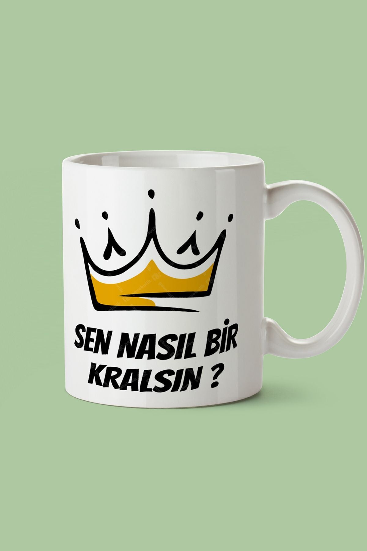 "sen Nasıl Bi Kralsın" Baskılı Kupa Bardak - Sevgililer Günü Hediye