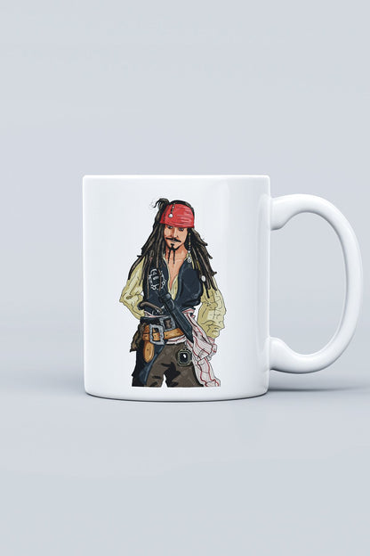 "jack Sparrow" Karayip Korsanları Baskılı Kupa Bardak - Sevgililer Günü Hediye