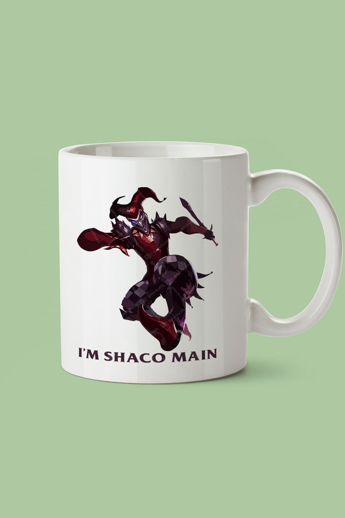 Yılbaşı Hediyesi "ı'm Shaco Main" Leuge Of Legend Baskılı Kupa Bardak