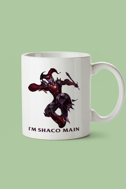 Yılbaşı Hediyesi "ı'm Shaco Main" Leuge Of Legend Baskılı Kupa Bardak