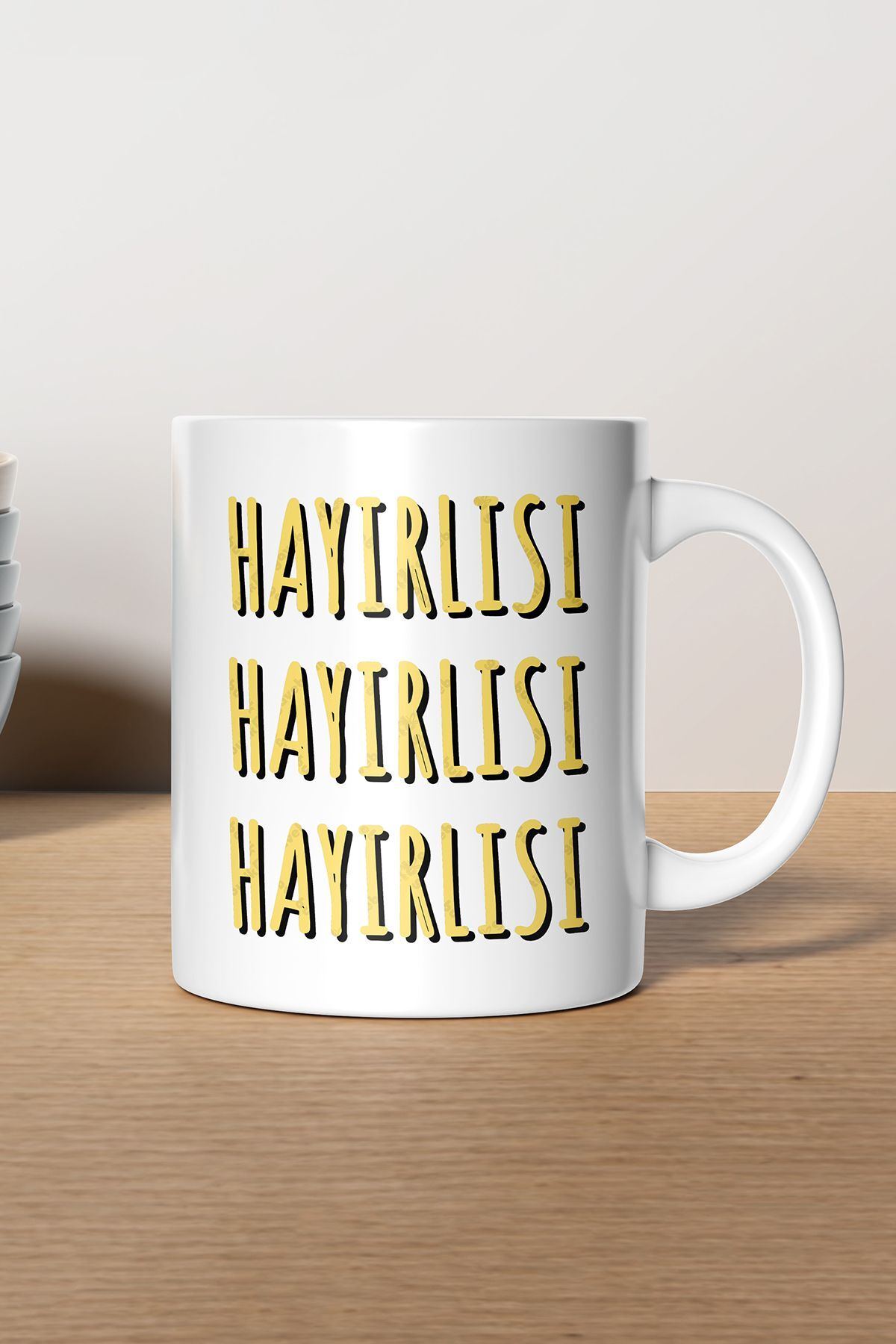 "hayırlısı" Baskılı Kupa Bardak - Sevgililer Günü Hediye