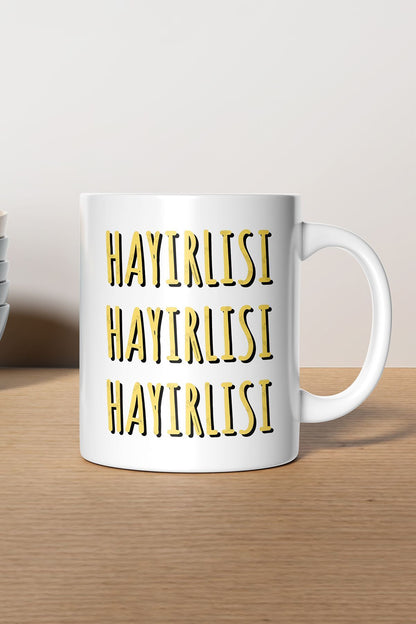 "hayırlısı" Baskılı Kupa Bardak - Sevgililer Günü Hediye