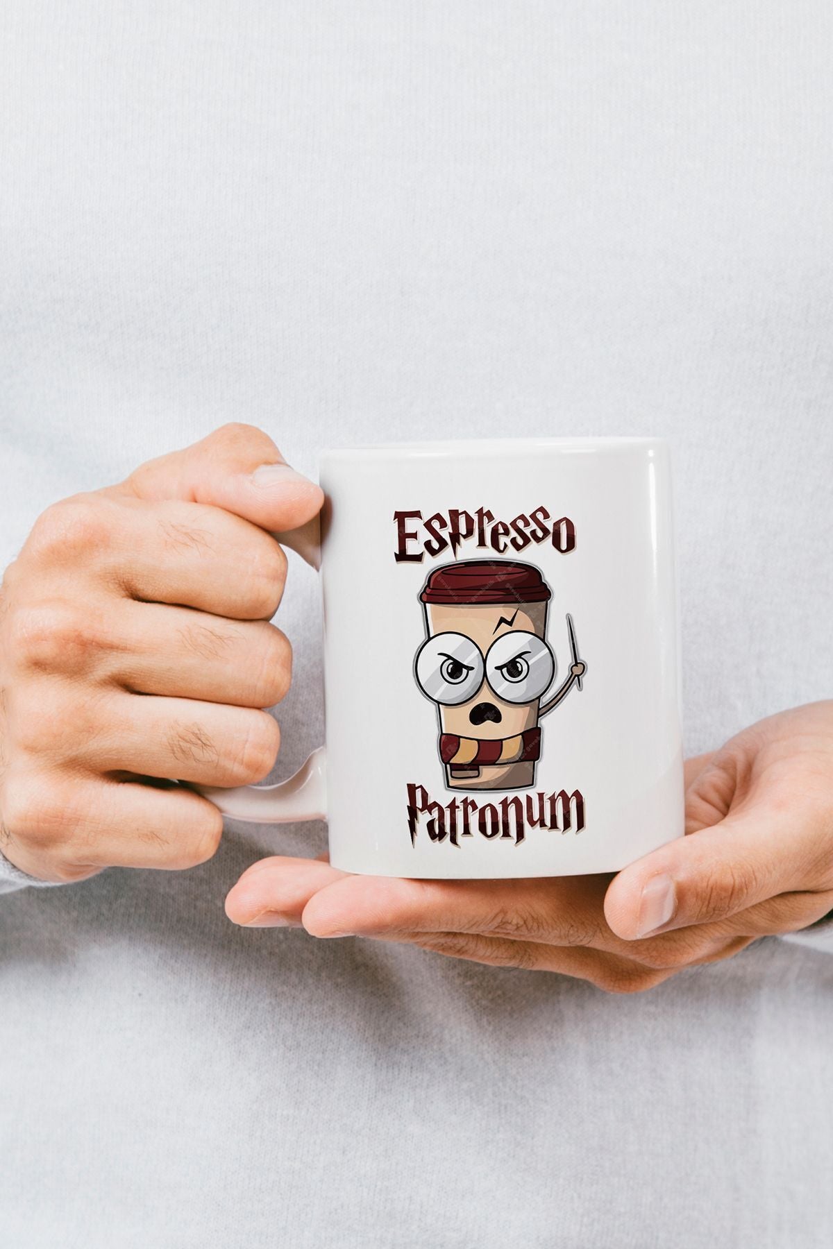 Öğretmenler Günü Hediyesi Espresso Patronum - Harry Potter Baskılı Kupa Bardak