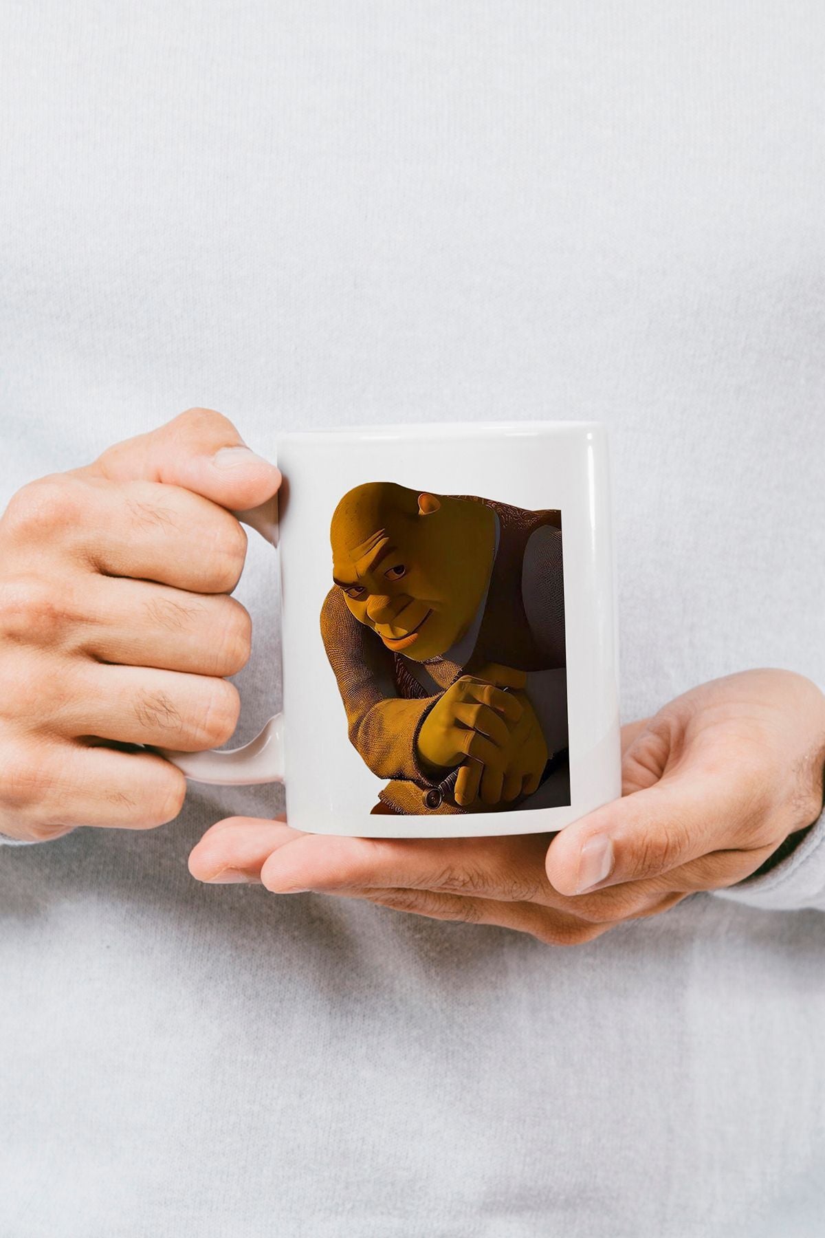 "Shrek rizz" Çizgi Karakter Baskılı Hediyelik Kupa Bardak