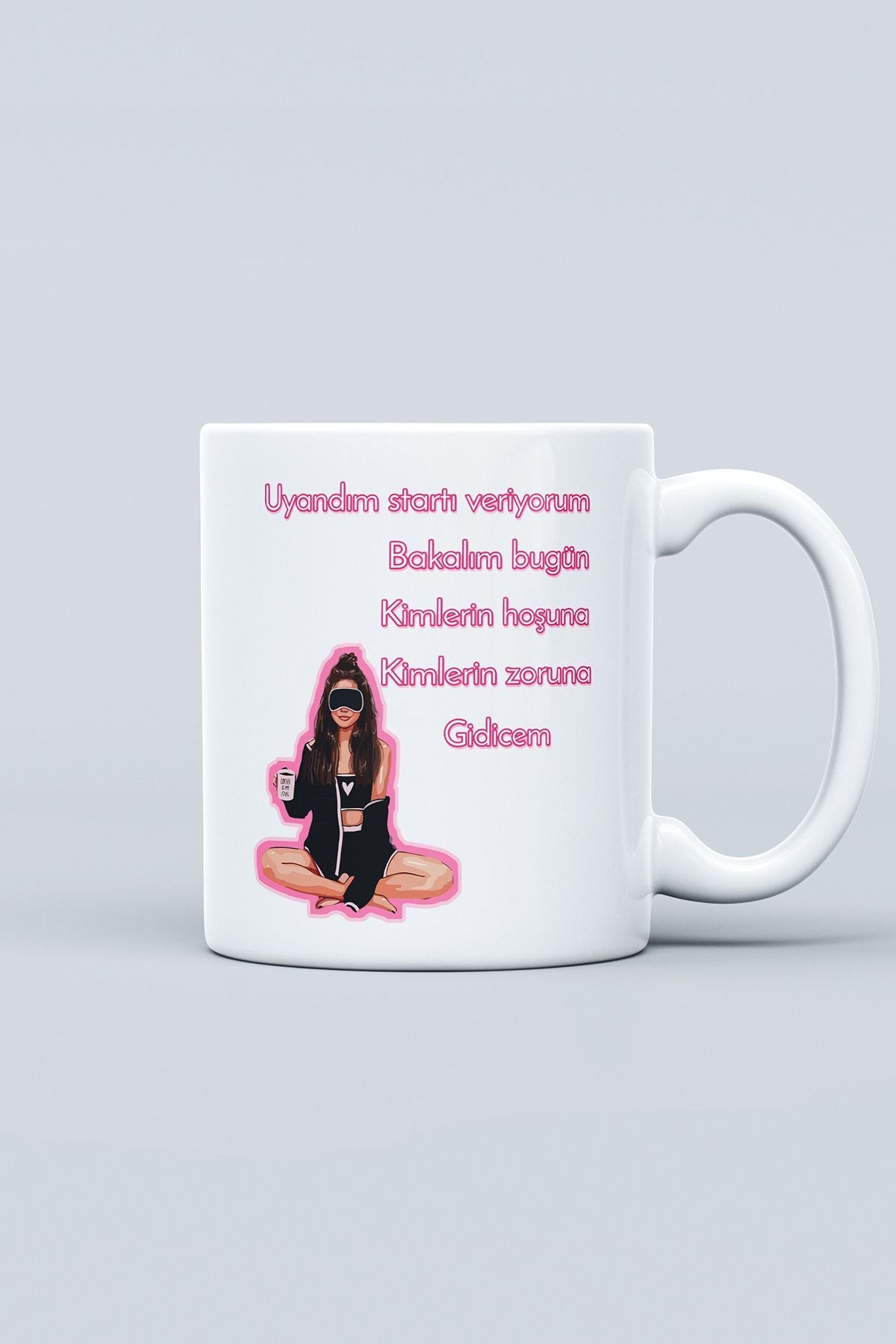 "kiminin Hoşuna Kiminin Zoruna" Baskılı Kupa Bardak - Sevgililer Günü Hediye
