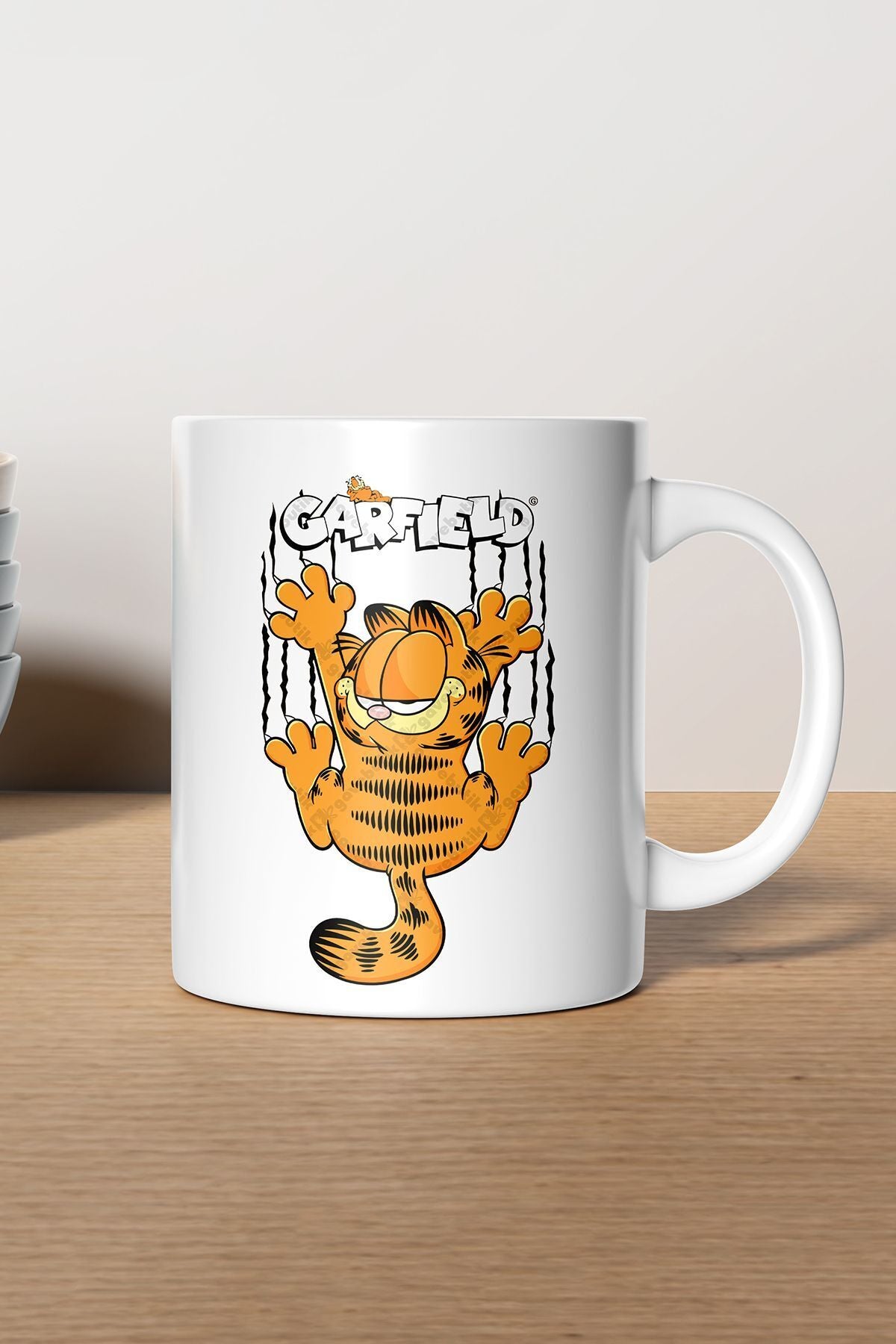 "garfield" Baskılı Kupa Bardak - Sevgililer Günü Hediye