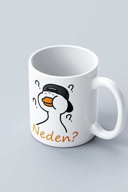 "Neden?" Baskılı Hediyelik Kupa Bardak