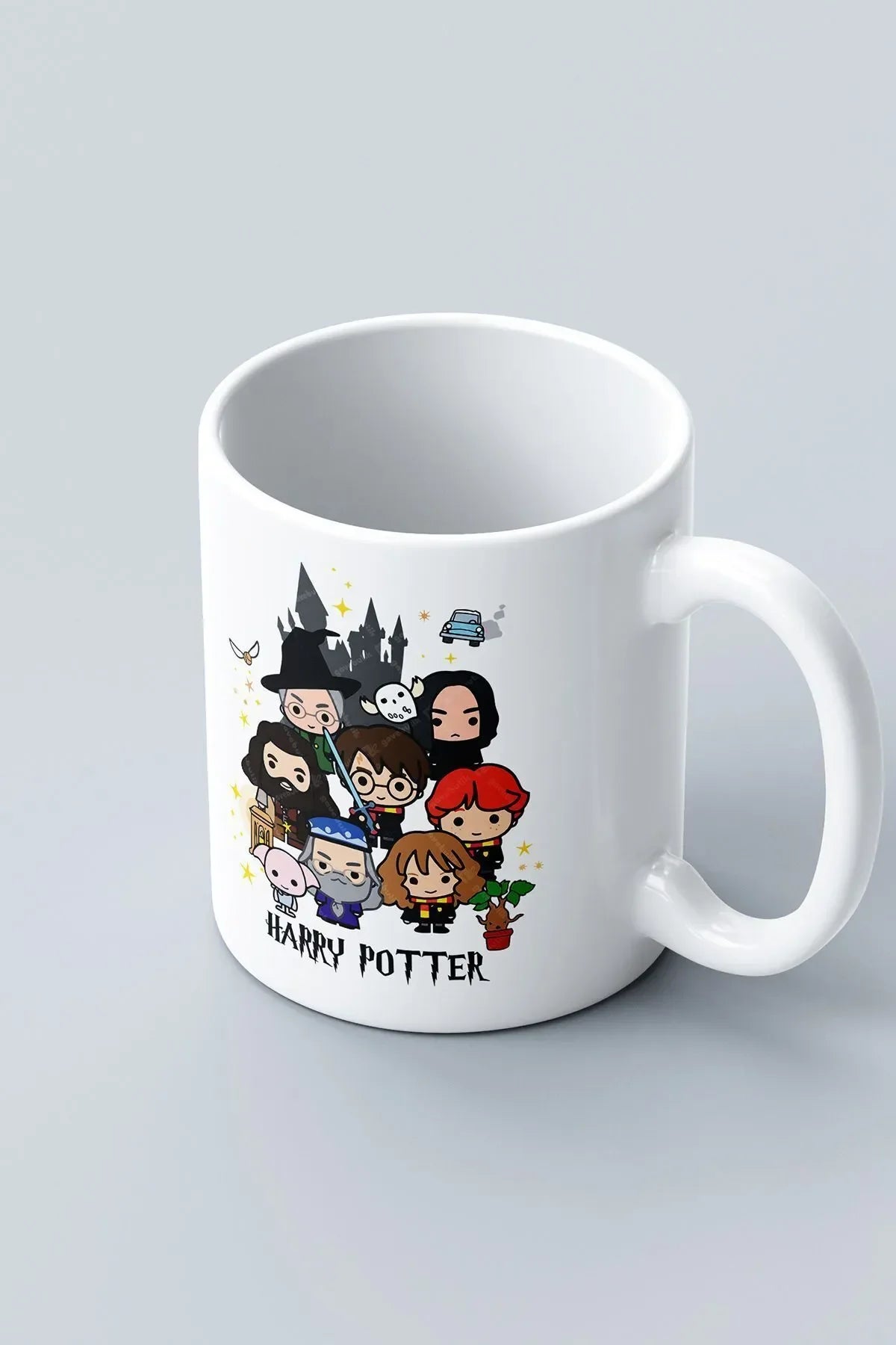 Yılbaşı Hediyesi Harry Potter Hogwarts Ve Tüm Karakterler Baskılı Kupa Bardak